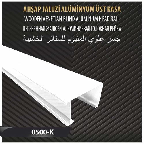 AHŞAP JALUZİ ALÜMİNYUM ÜST KASA 