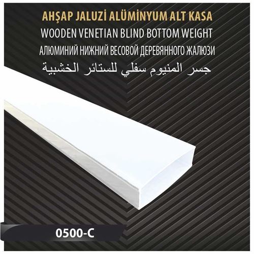 AHŞAP JALUZİ ALÜMİNYUM ALT KASA 