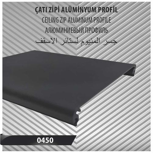 ÇATI ZİPİ ALÜMİNYUM PROFİL 