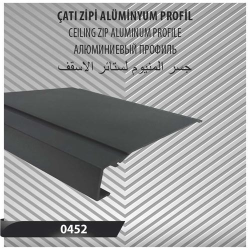 ÇATI ZİPİ ALÜMİNYUM PROFİL 