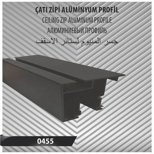 ÇATI ZİPİ ALÜMİNYUM PROFİL 