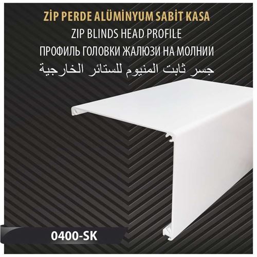ZİP PERDE ALÜMİNYUM SABİT KASA 