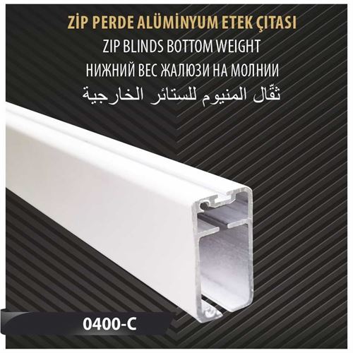 ZİP PERDE ALÜMİNYUM ETEK ÇITASI 